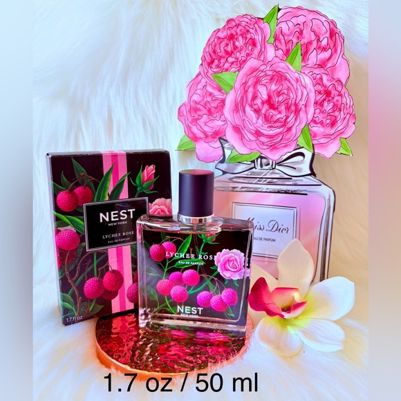 🩷🩷NEST Fragrances Lychee Rose Eau de Parfum 1.7 oz🩷🩷 - Picture 1 of 12